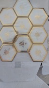 RawDekor - Płytka Heksagon XL Queen Bee Gold
