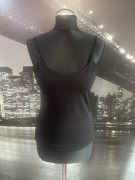 Czarny top basic podkoszulek vero moda