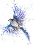 Obraz plakat akwarele ptak 30x40