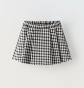Spódnico spodenki Zara 116 w kratkę kratkę spódnica 