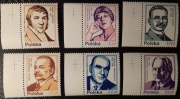 Polska-Fi 2708-2713 Wybitni Polacy / z marginesem