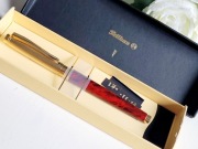 Pióro wieczne Pelikan Celebry P590 Venetian Red 14C 585 F NOS komplet