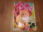 Kalendarz ścienny z kotami koty zwierzęta 2022