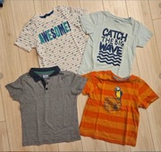 Koszulki t-shirty chłopięce rozmiar około 110