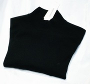 CALVIN KLEIN sweter półgolf L 100% merino czarny lacoste dolce gabbana 