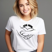 Koszulka DOG MOM damska prezent dla właścicielki psa bawełna M/L