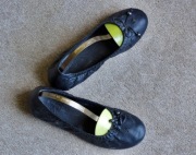 GRACELAND ROCK n ROLL baleriny czarne r.38 skóra