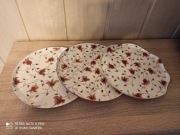 Talerze ręcznie malowane 3 sztuki