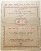 Bon PKO 1960 10 centów 