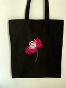 Torba bawełniana czarna, szoperka, torba na zakupy ekologiczna