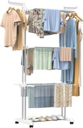 Suszarka do ubrań Innotic z kółkami, wielofunkcyjna, 4-poziomowa