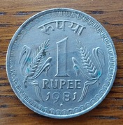 1 rupia 1981r. Indie