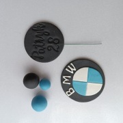 BMW dekoracje na tort samochód 