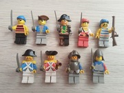 Zestaw 9 figurek Lego z uzbrojeniem