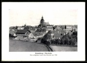 BISKUPIEC Bischofsburg panorama odbudowany po pożarze w 1776 roku