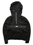 Czarna bluza anorak z kapturem the north face logo profesjonalna nike
