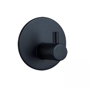 4x Wieszak haczyk samoprzylepny czarny loft