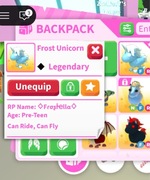 Frost Unicorn Adopt me