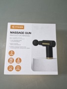 Pistolet do Masażu Hykker Akumulatorowy 4 Głowice Etui  Ekran Dotykowy