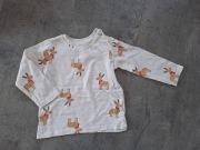 Bluzka chłopięca w renifery na długi rękaw 86 cm