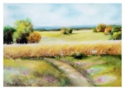 "Gorące lato " - pastel olejny