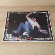 Kolekcjonerski kalendarz skateboardowy Thrasher Magazine 1990 roku