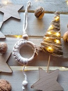 Ozdoba świąteczna w stylu Boho, eko bombka 013