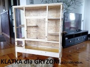 Klatka drewniana dla gryzoni koszatniczki szynszyl