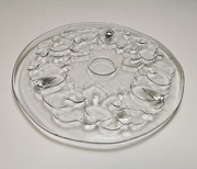 Patera szklana na ciasto i tort na trzech nóżkach, średnicy 30 cm