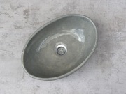 Owalna umywalka ręcznie robiona