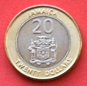 20  Dolarów   2001  r    -  Jamajka  Marcus Garvey stan !!