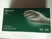 Rękawice lateksowe S, pudrowane.