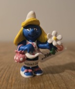 Schleich smerf smurf smerfetka z kwiatkiem figurka unikat wycofany 1993