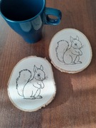 Wiewiórka. Podkładka pod kubek. 