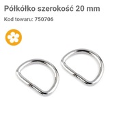 Pół kółko do wyrobu torebek 20 mm