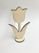 Drewniany TULIPAN 10x6 cm drewno sklejka figurka do zdobienia super jakość