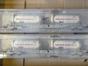 Wagony kontenerowe PKP Aae Ep V Vi  Van Den Bosch  prod. ROCO  NOWE !!!