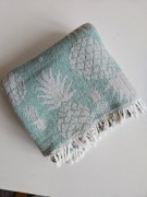 Wielofunkcyjny turecki ręcznik bawełniany 100x180 w ananasy