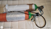 Zestaw do przetaczania  z butlami  6L 250 bar stal  2x2.