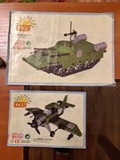 Cobi zestaw klocków nr 2411 i 3600 samolot i czołg Army Special Forces