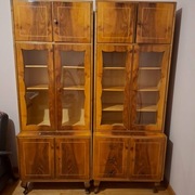 Dwie witryny (komoda, biblioteczka) vintage w połysku 2 sztuki!!!