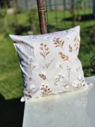 Poszewka na poduszkę 40x40 kwiaty bawełny, pościel 