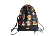 worek plecak psy pieski handmade tacyduzi