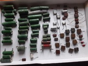 Rezystory ceramiczne i kondensatory mikowe specjalnego zastosowania.