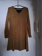 Sukienka damska lekka z błyszczącymi elementami M