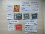 zestaw 5szt. znaczki skarbowe Mi Z6 odcień BŁĄD 1942/1957r. KUBA Cuba