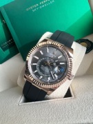 Rolex Sky-Dweller Rhodium Dial 18k Różowe Złoto