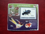 Komory 2009 MNH Fauna Życie Morskie Ryby głębinowe  2 bloki