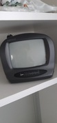 Lenco przenośny telewizor, zabytkowy PRL z lat 90., czarno-biały jak nowy