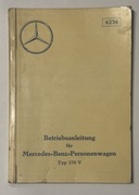 Betriebsanleitung für Mercedes Benz Personenwagen Typ 170V 6236/I 1936